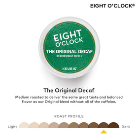 Eight O'Clock Original Decaf 48 count box ready for daily use