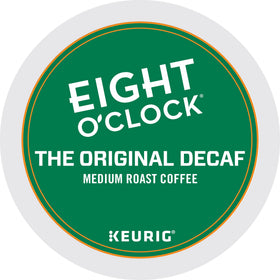 Eight O'Clock Original Decaf K-Cup Pod on display for quick caffeine free mornings