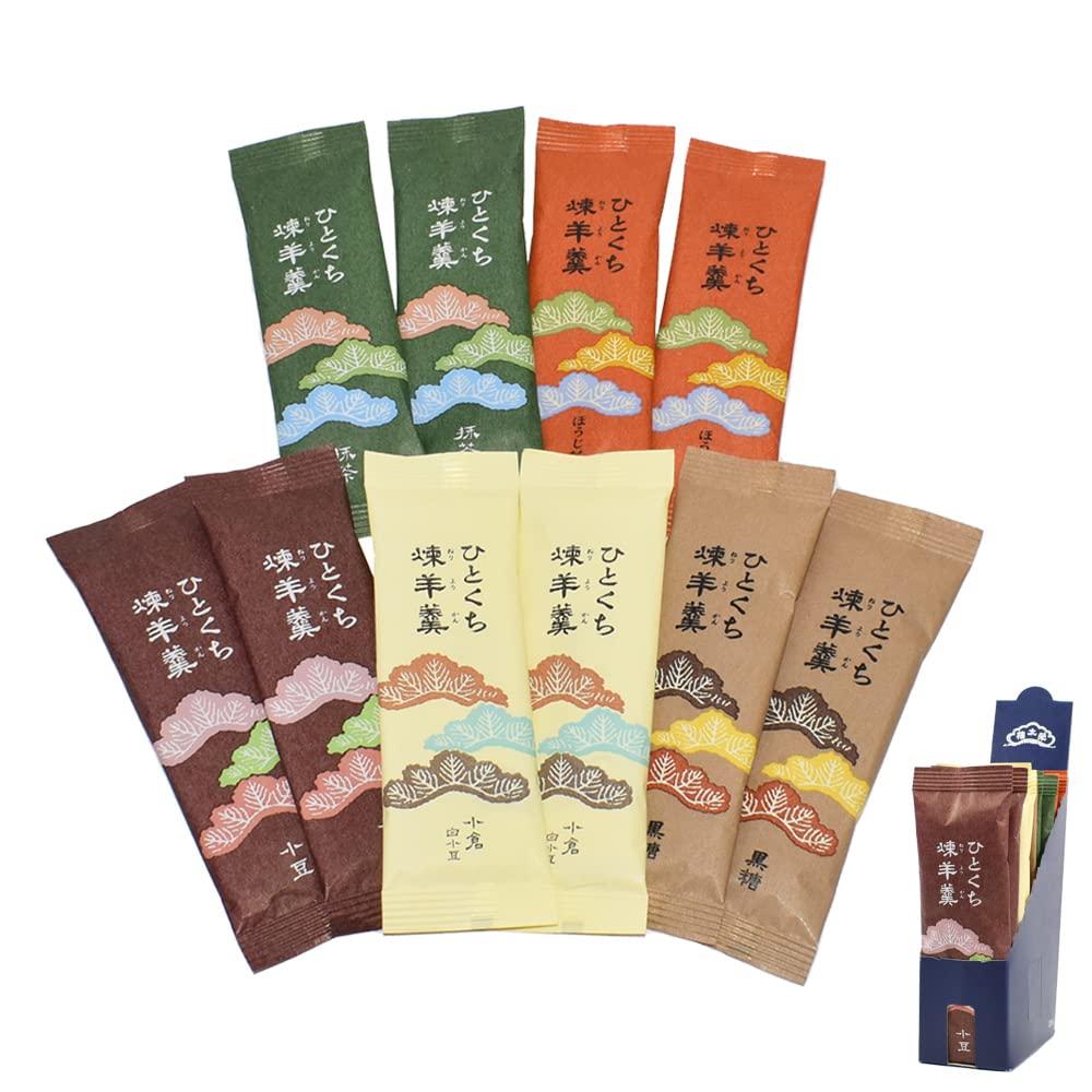 Eitaro Yokan assorted flavors in a 10-piece set, ready to enjoy anywhere