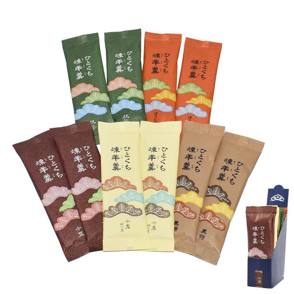 Eitaro Yokan assorted flavors in a 10-piece set, ready to enjoy anywhere