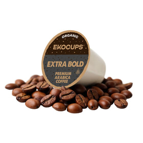 EKOCUPS recyclable capsules with cool-peel technology enable simple disposal after brewing.
