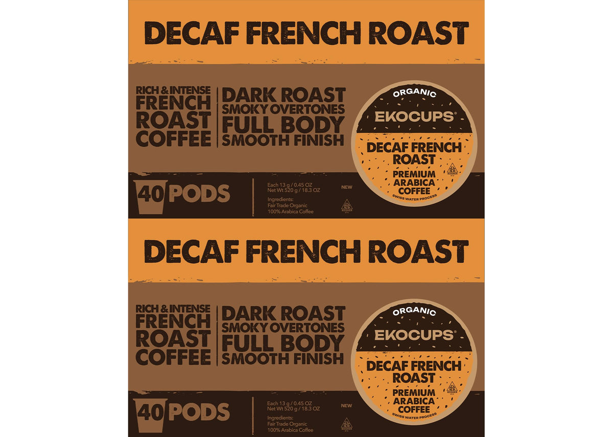 EKOCUPS extra coffee per cup decaf pod for a bolder taste.