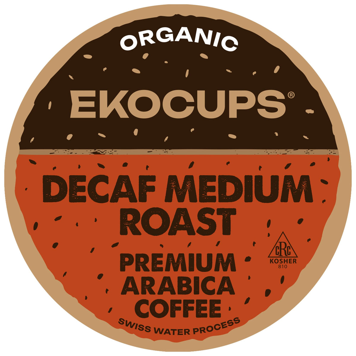 EKOCUPS organic decaf coffee pods pack ready for daily brewing
