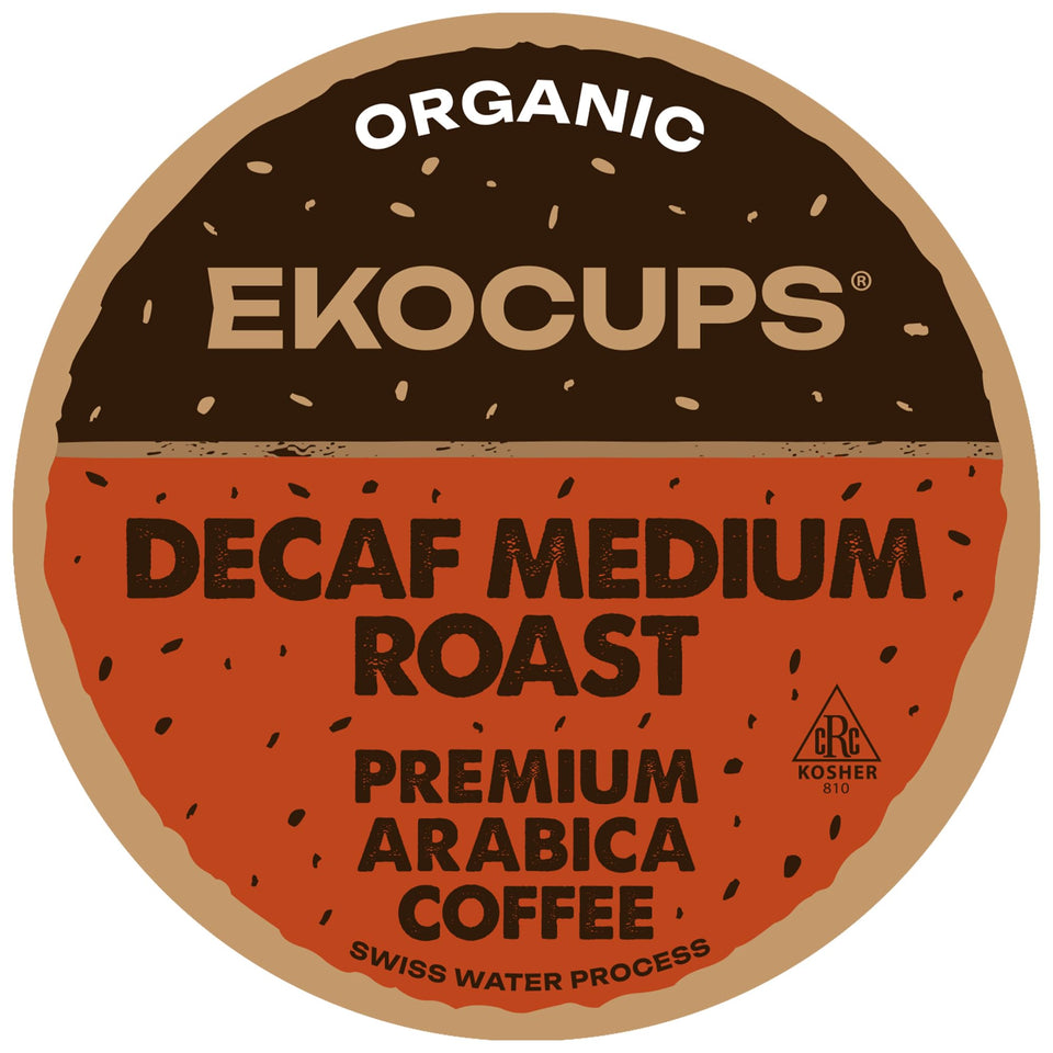 EKOCUPS organic decaf coffee pods pack ready for daily brewing