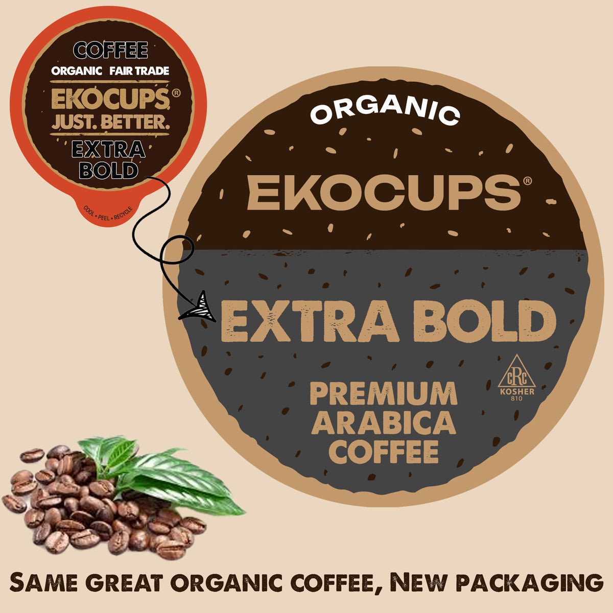 EKOCUPS vegan gluten-free lactose-free pods support dietary flexibility.