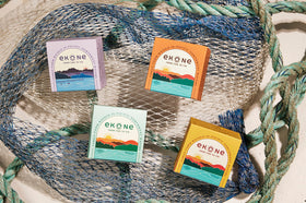 Ekone Willapa Bay smoked seafood tin produced in the USA.