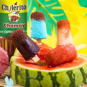 El Chilerito Chamoy Sauce 5L jug catering pack, ideal for events.