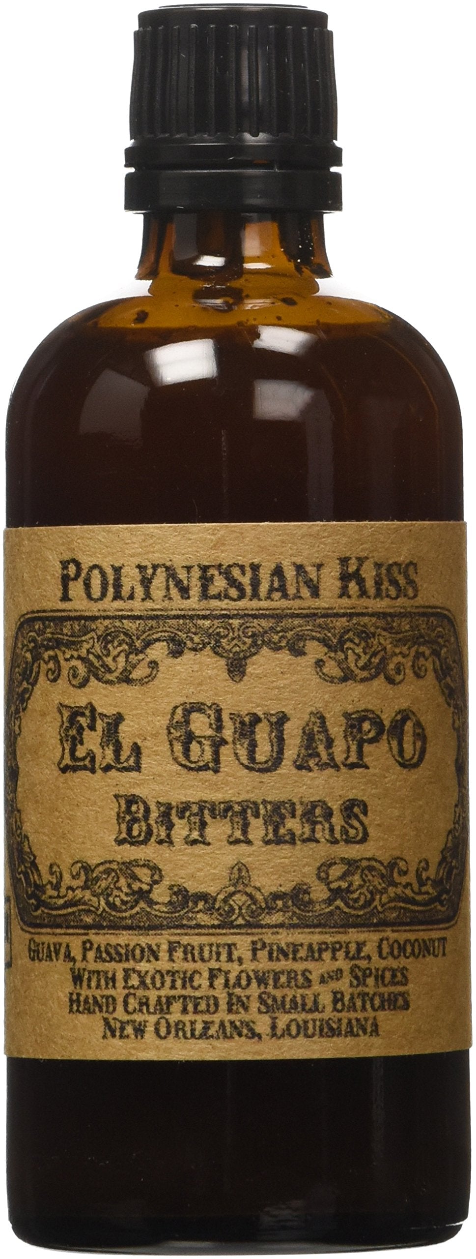 El Guapo Polynesian Kiss bottle pour adds tropical flavor to cocktails