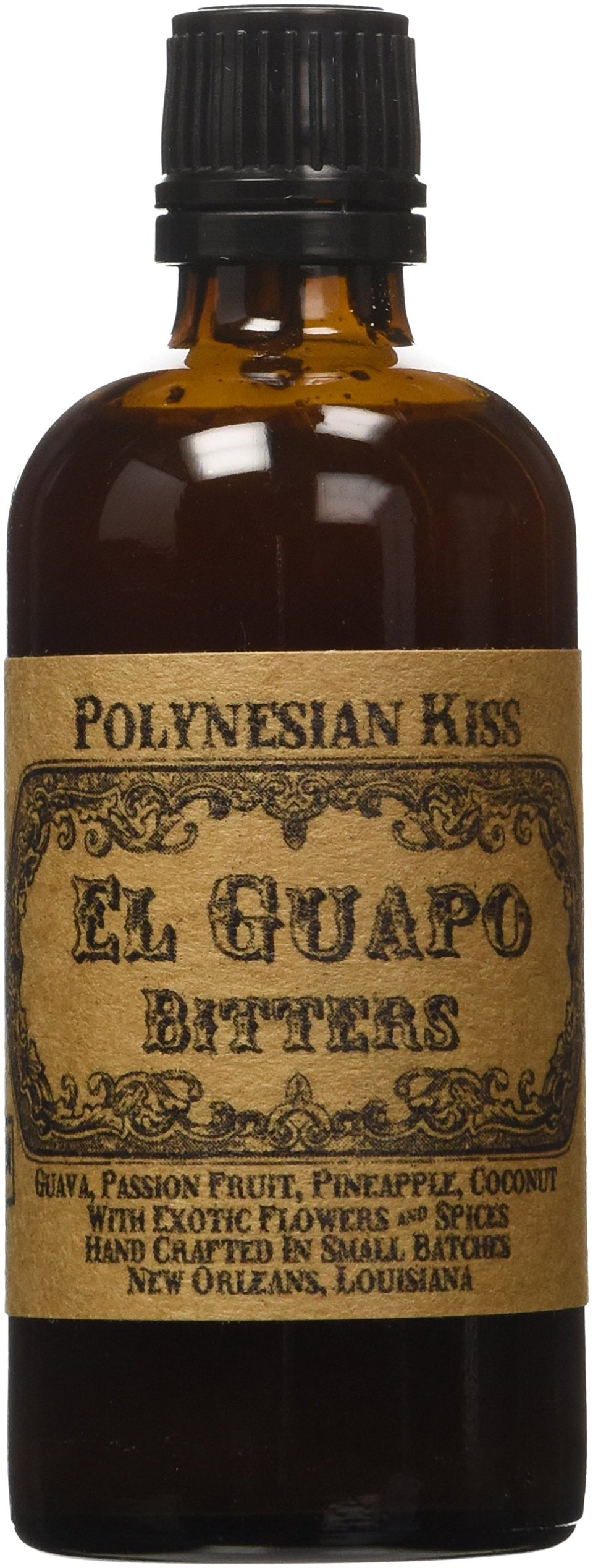 El Guapo Polynesian Kiss bottle pour adds tropical flavor to cocktails