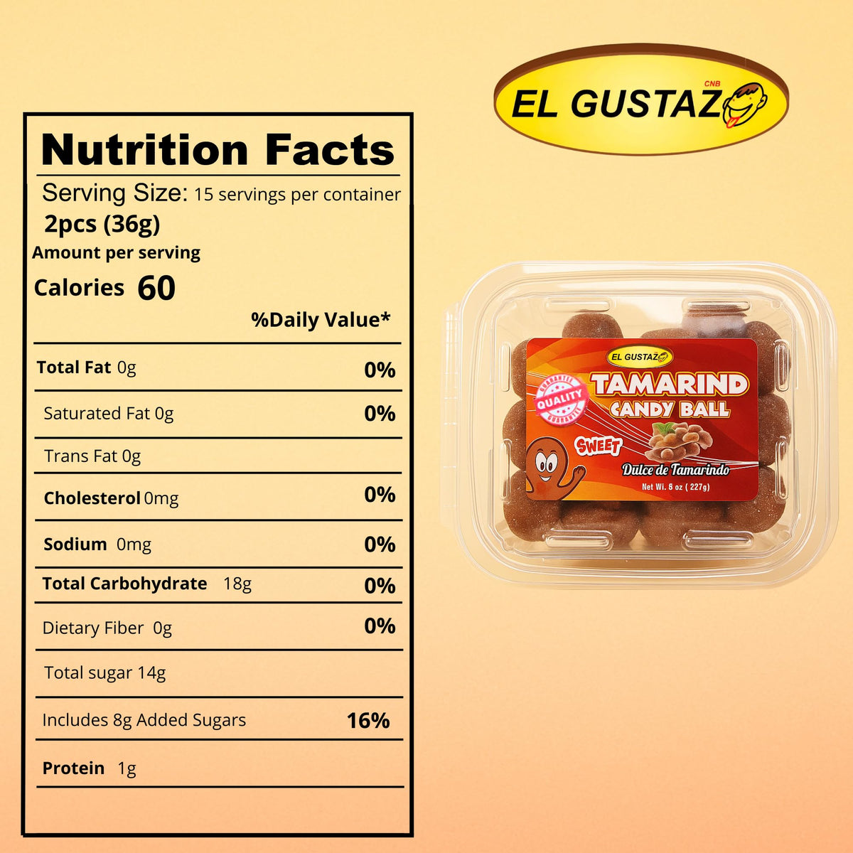 El Gustazo Tamarind Balls close-up texture highlighting chewy, tangy sweetness.