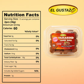 El Gustazo Tamarind Balls close-up texture highlighting chewy, tangy sweetness.