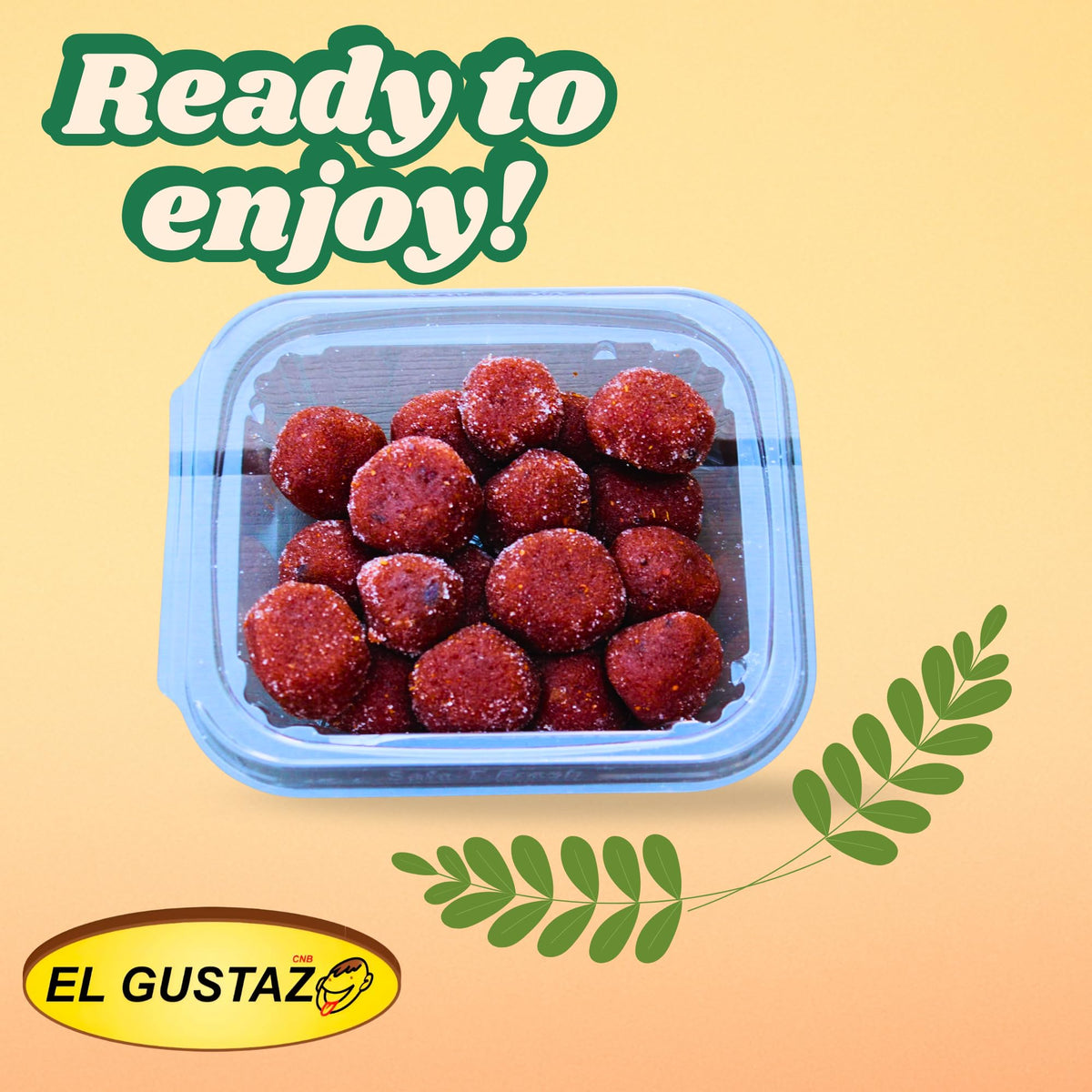 El Gustazo Tamarind Balls served on plate with friends.
