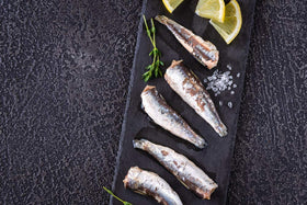 El Manar sardines nutrition graphic with omega-3 note