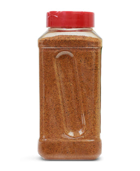El Mexicano Carne Asada Seasoning sprinkled on meat for a savory boost