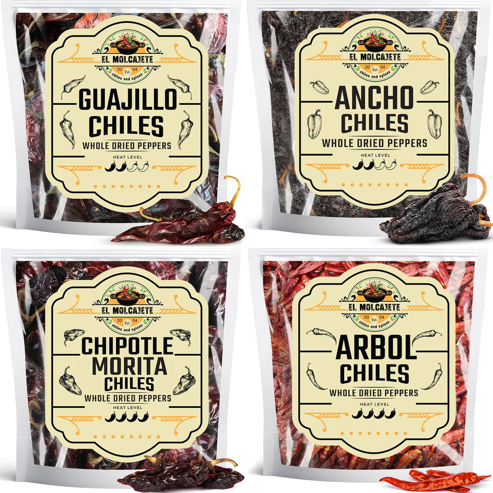 El Molcajete Ancho chile – whole dried peppers for rich moles