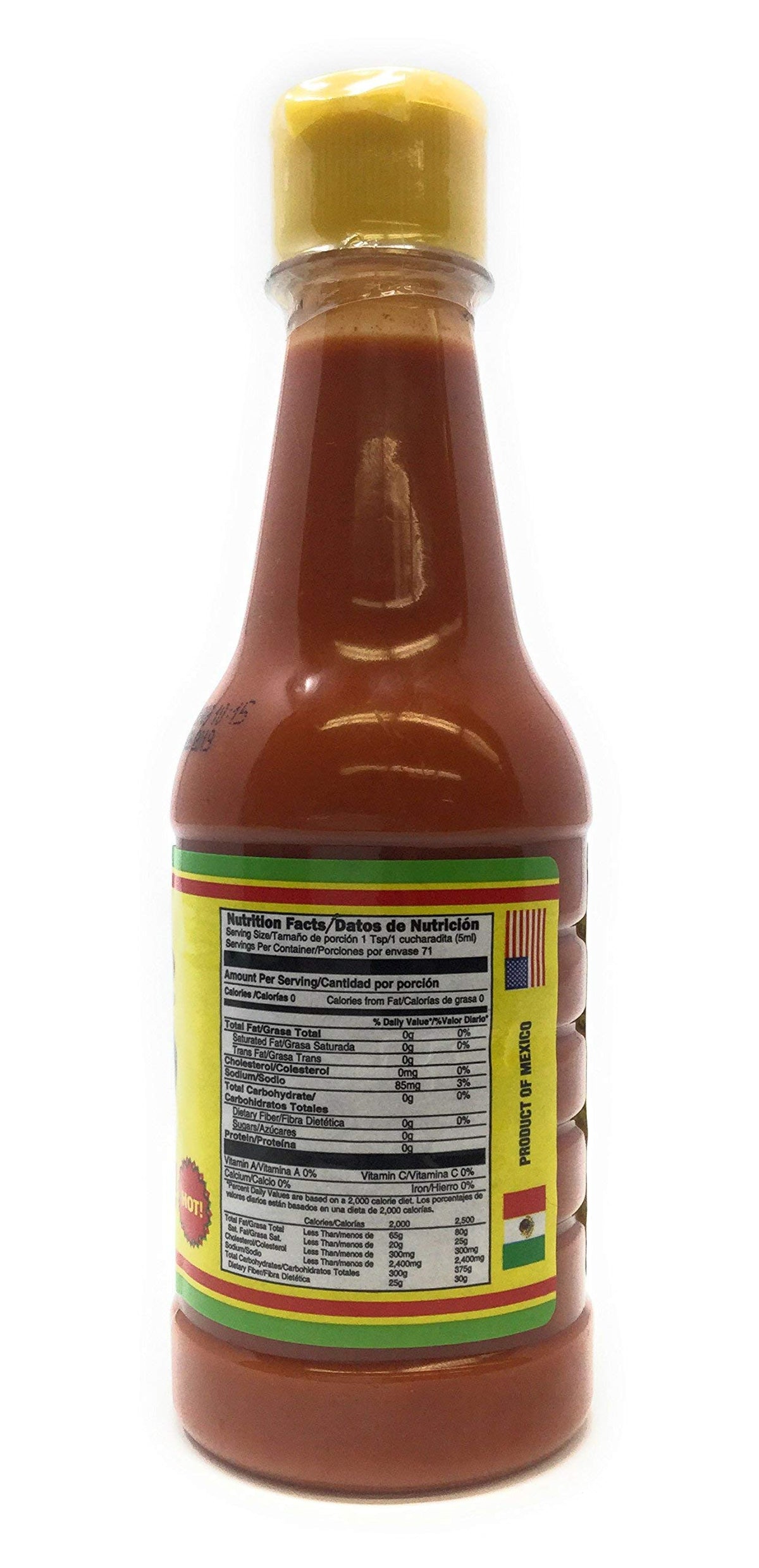 El Pato Hot Sauce Red two-bottle pack, back view, versatile addition for grilling and marinades.