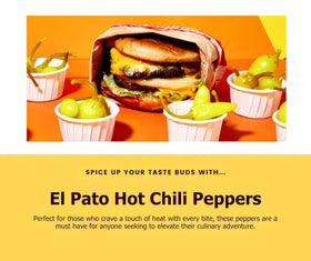 El Pato kosher pickled peppers snack straight from jar