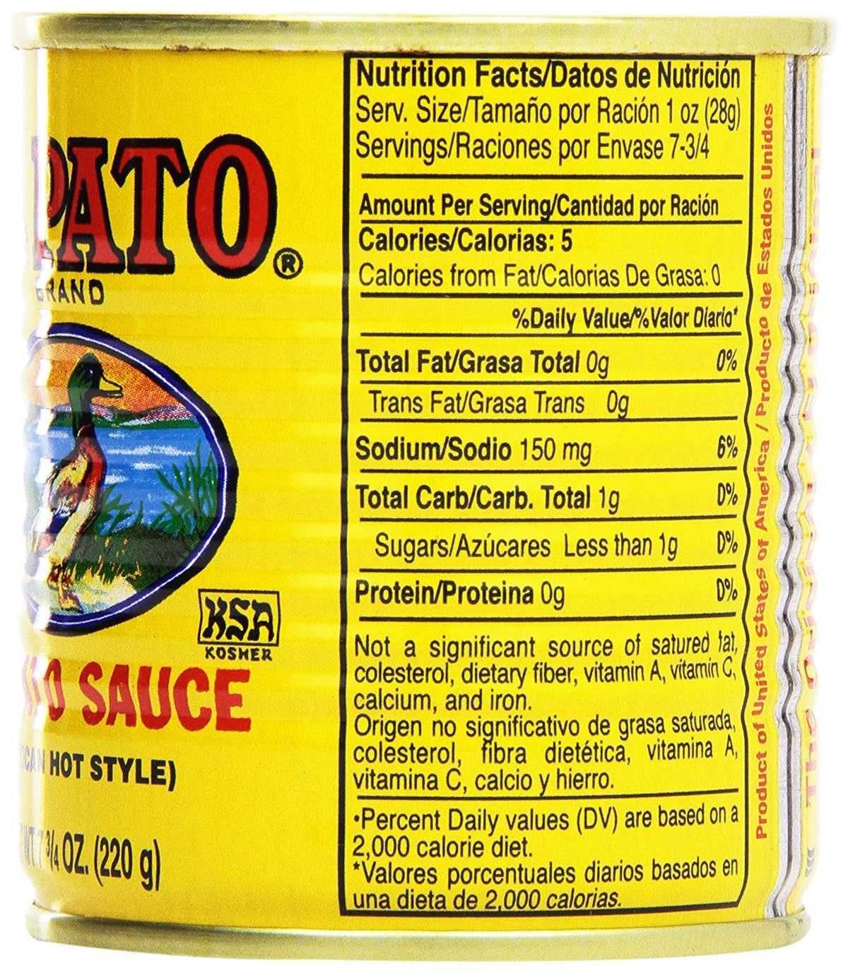 El Pato sauce pack on tacos to add authentic flavor