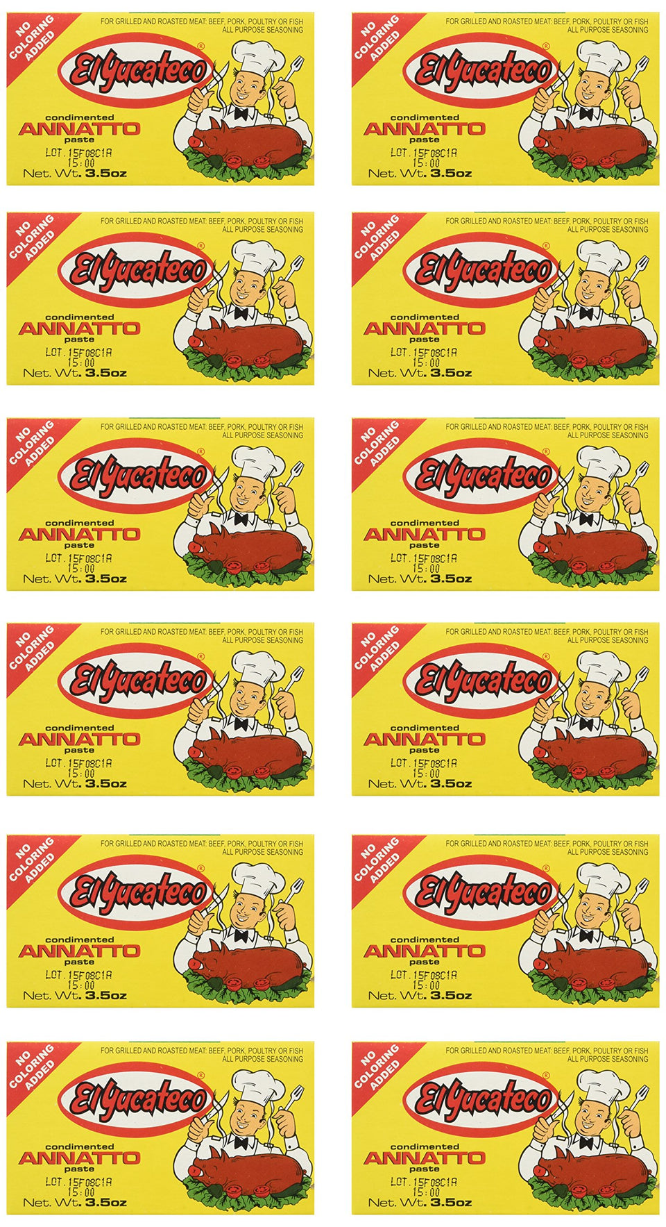 El Yucateco Achiote Paste jar, vibrant color for marinades and rubs