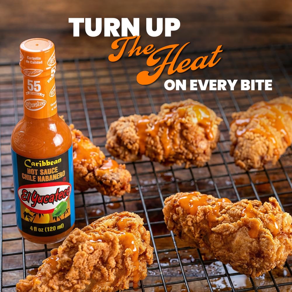 El Yucateco Caribbean Habanero sauce dish-ready for versatile culinary uses