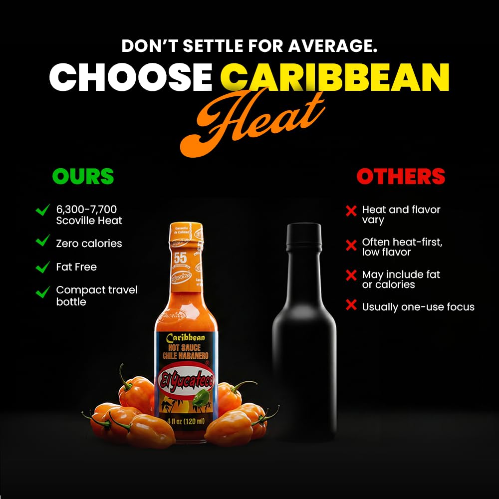 El Yucateco Caribbean Habanero sauce on tacos boosts authentic flavor and heat