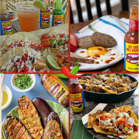 El Yucateco Gift Box Display featuring all six sauces in one set.