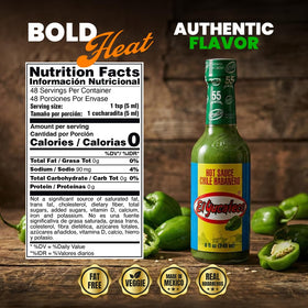 El Yucateco Green Habanero bottle pour highlights bold heat for tacos and eggs.