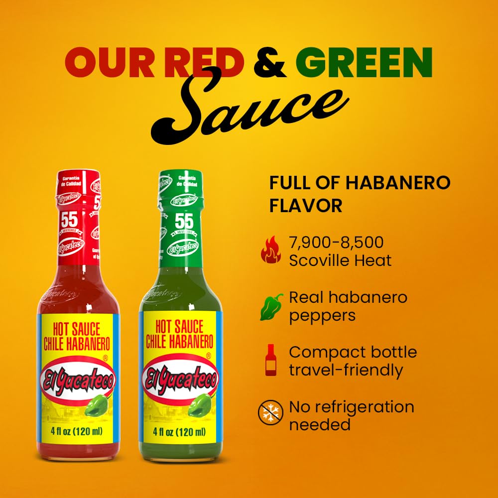 El Yucateco green sauce on tacos highlighting bright, fresh flavor.