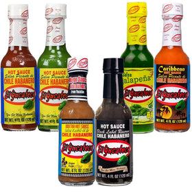 El Yucateco Red Habanero bottle adds bold heat to grilled dishes.