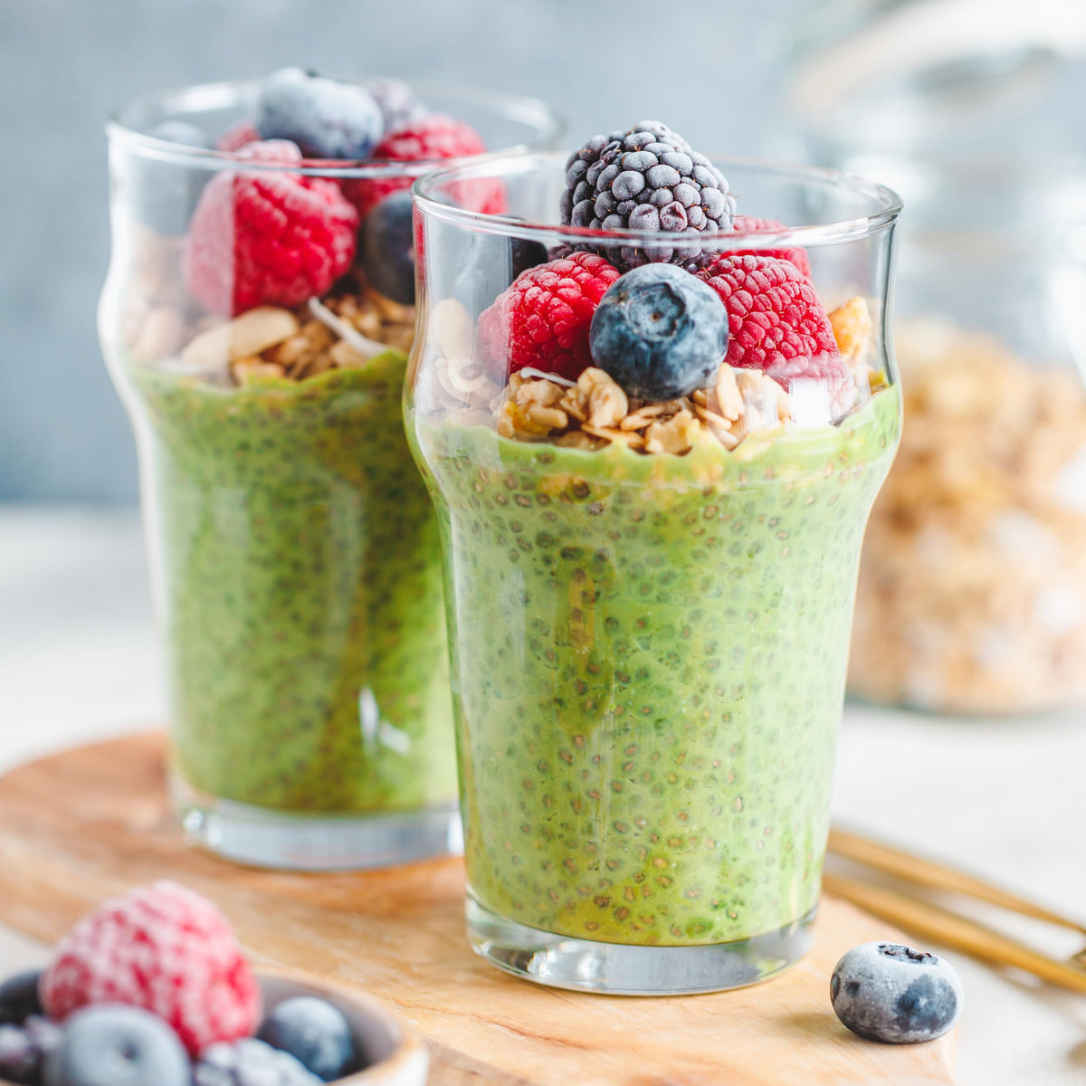Elan prepared matcha beverage in cup with frothy top, perfect for morning rituals