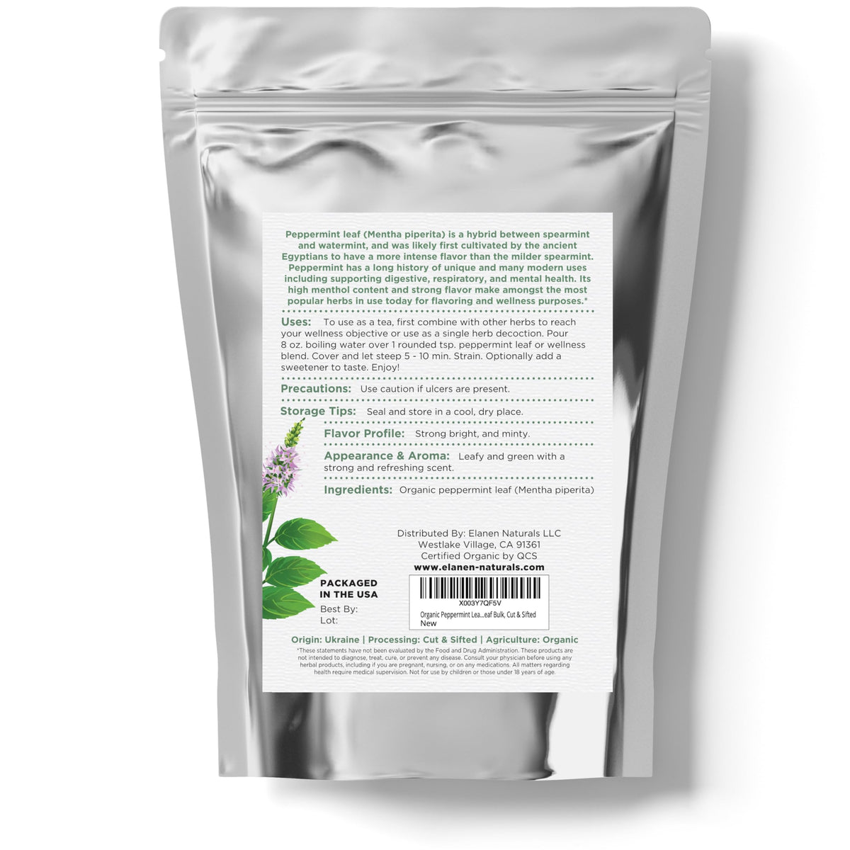 Elanen Naturals BPA-free packaging preserved for pantry storage