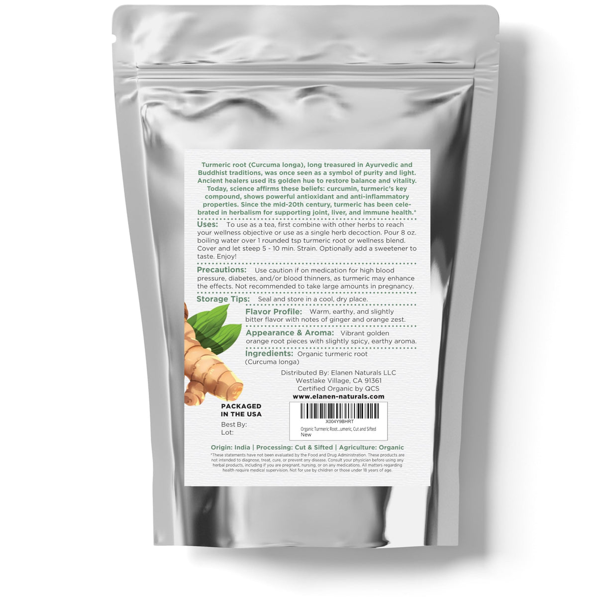 Elanen Naturals BPA-free packaging preserving color and aroma