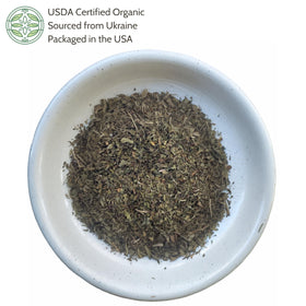 Elanen Naturals peppermint tea loose leaf bulk with vibrant aroma
