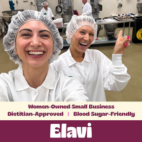ELAVI Keto Cashew Butter spoon dipping, creamy no-added-sugar treat