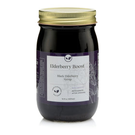 Elderberry Boost small-batch bottle front highlighting trusted immune support