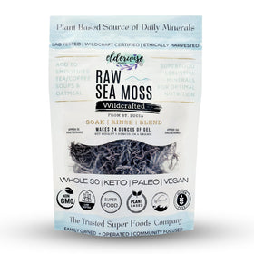 Elderwise Sea Moss Purple bottle with 24oz gel for daily hydration routines.