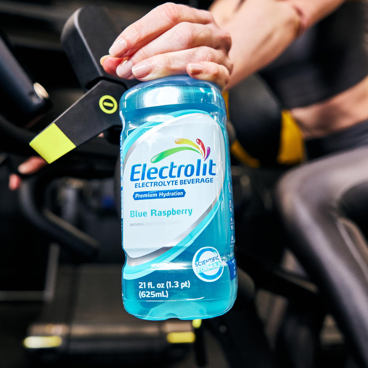 Electrolit Blue Raspberry travel bottle in a bag for on-the-go hydration