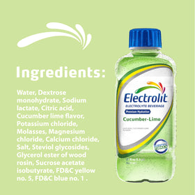 Electrolit cucumber-lime pack 12 bottles emphasizing value for families