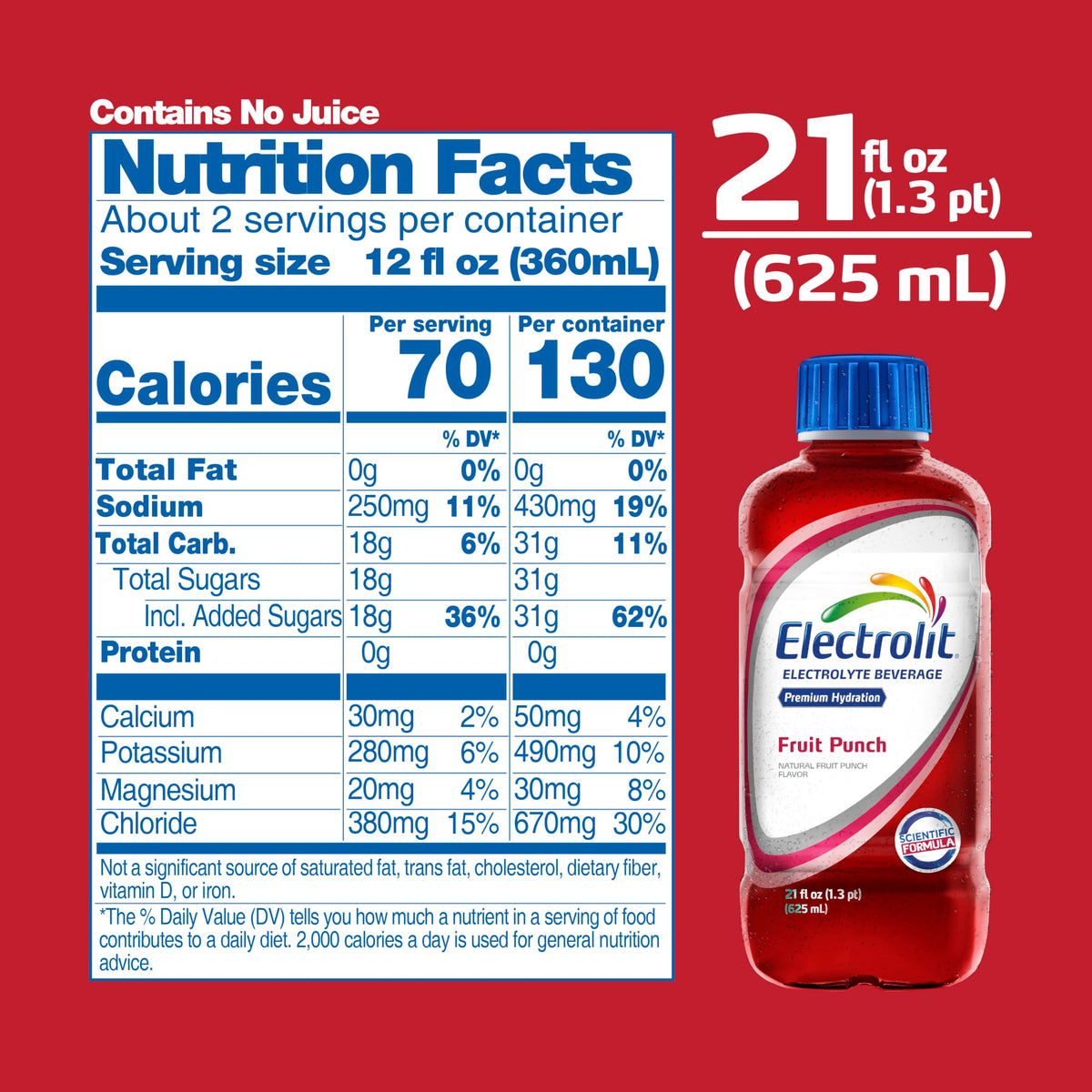 Electrolit Fruit Punch on outdoor adventure shows portable hydration solution.