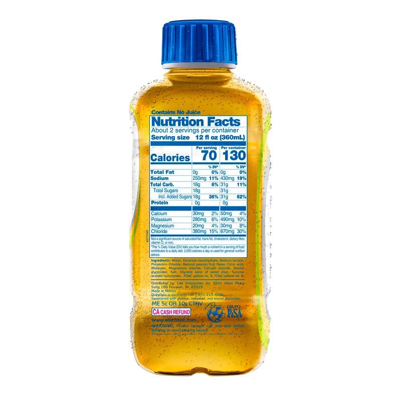 Electrolit hydration bottle front view for on-the-go hydration.
