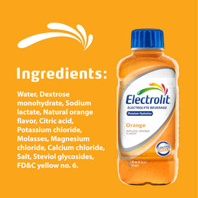 Electrolit label closeup highlighting electrolyte balance