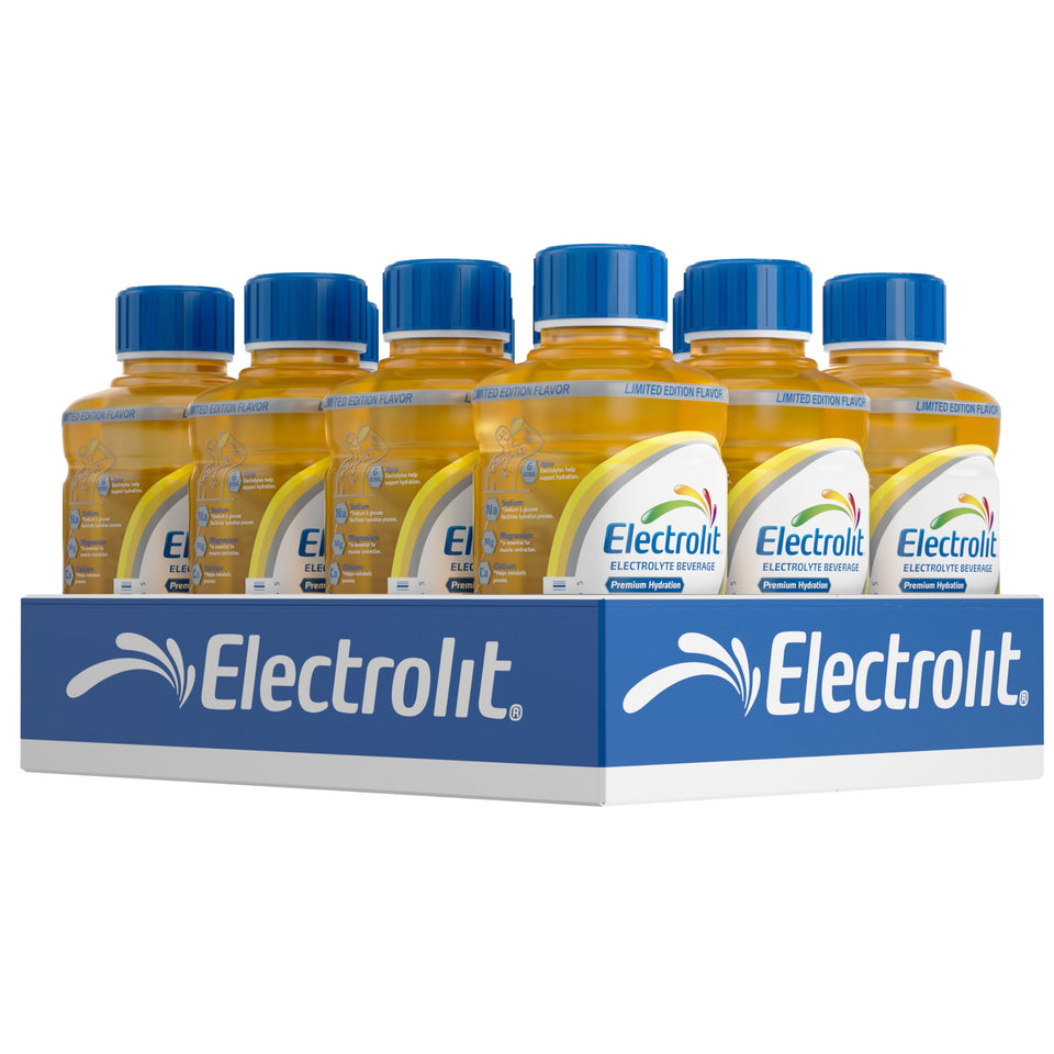 Electrolit Mango bottle front view for on-the-go hydration.