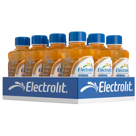 Electrolit orange bottle for on-the-go hydration