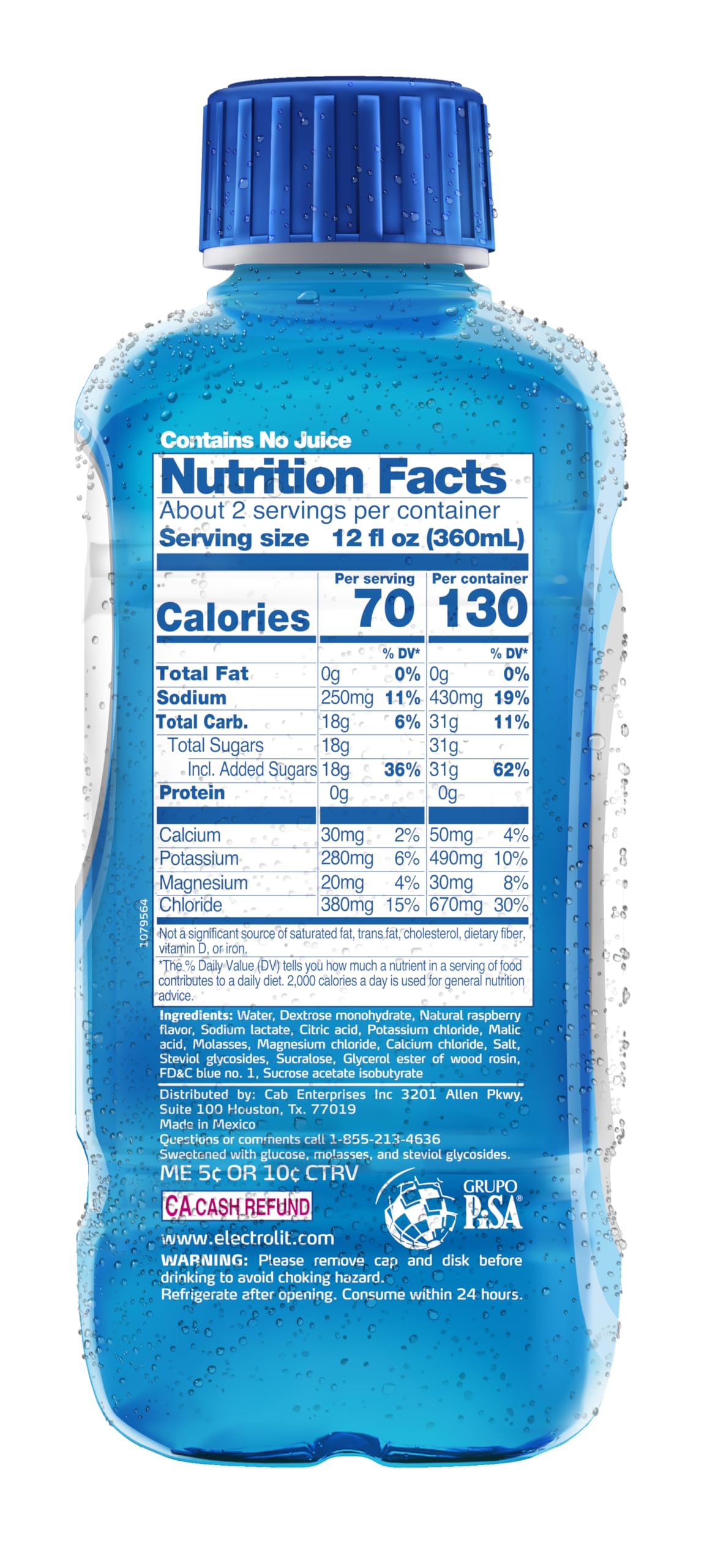 Electrolit pack of 12 bottles for family hydration