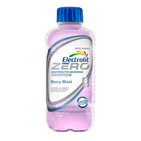 Electrolit Zero Berry Blast being poured, ideal for on-the-go hydration