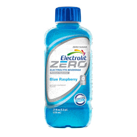 Electrolit Zero blue raspberry label highlights electrolyte balance