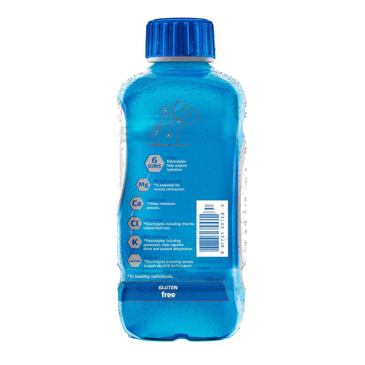 Electrolit Zero blue raspberry pours into a glass for instant refreshment