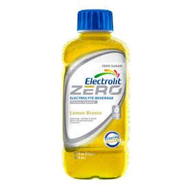 Electrolit Zero Lemon Breeze bottle for quick hydration after workouts.