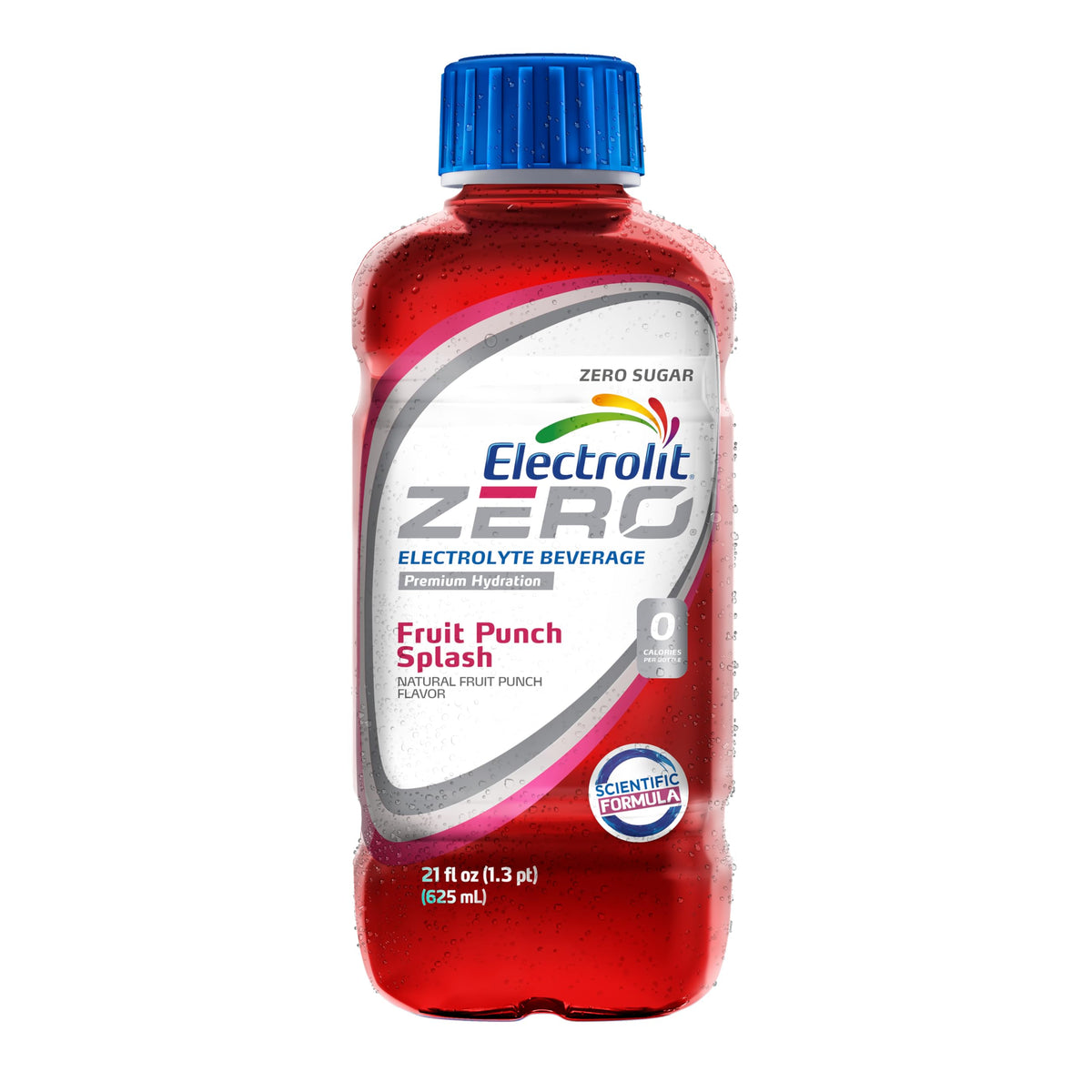 Electrolit Zero 12-pack Fruit Punch bottles arranged for bulk hydration.