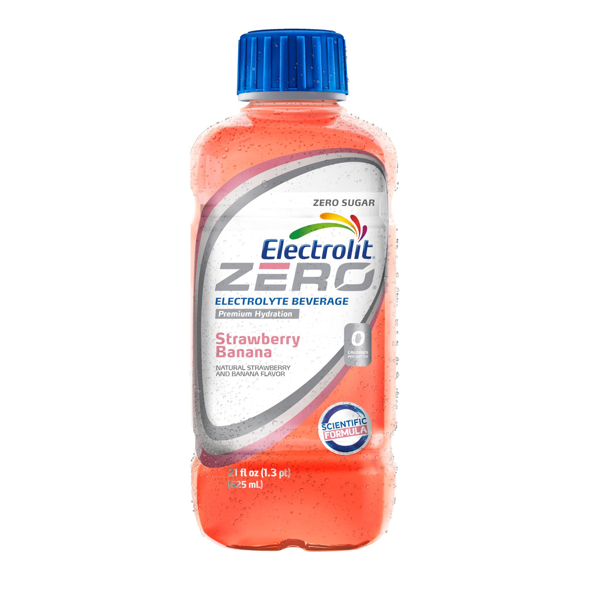 Close-up of the Electrolit Zero label highlighting balanced electrolytes.